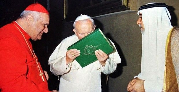 Roman Catholic Pope Kissing The Quran